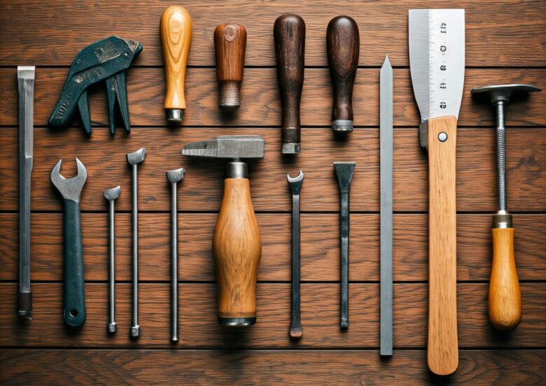 Top 10 Ferramentas Essenciais para Trabalhar com Madeira Recuperada