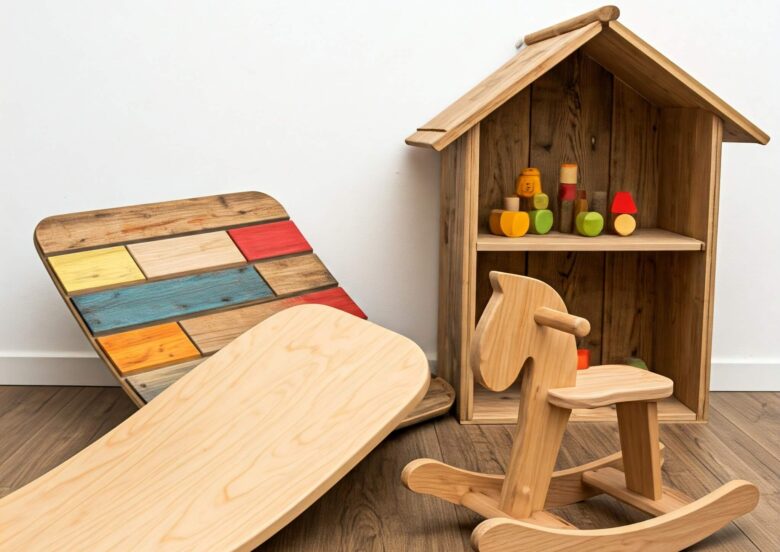 Melhores ideias de brinquedos educativos feitos com madeira recuperada