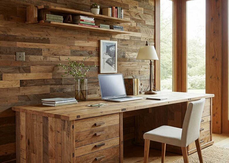 Como Usar Madeira Reciclada para Criar um Home Office Funcional e Sustentável